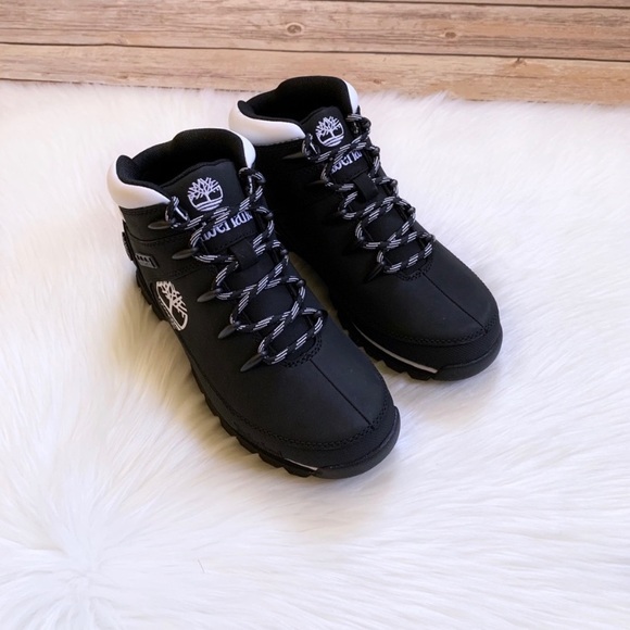 Timberland Women’s Euro Sprint Mid Hiker In Black - Picture 4 of 7